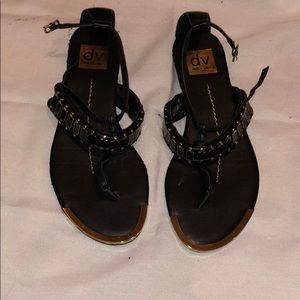 Dolce Vita - size 7.5 black and gold sandal